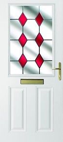 UPVC Doors White Half Glass