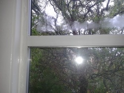 Double glazing condensation Norfolk.